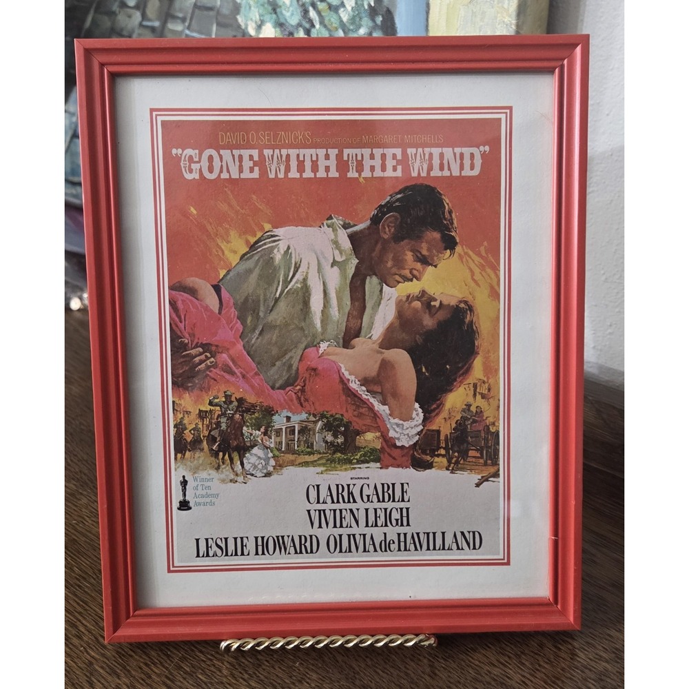 Gone‎ With The Wind, Mini Poster In Frame, 1939 American Movie